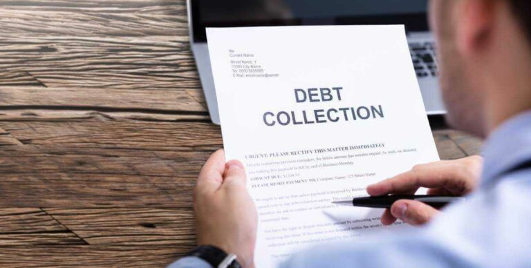 notice being reviewed by credit card debt attorney